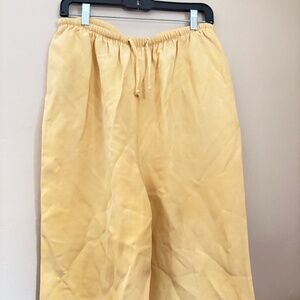 Natalie & Me silk/linen cropped pants, ladies size M